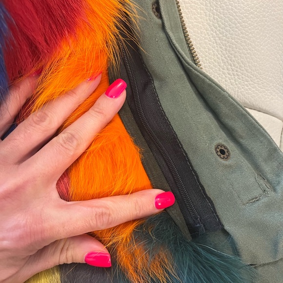 BEAUTIFUL and BRIGHT Annabelle Girl’s Fur Utility Coat Size 4 - Picture 6 of 12